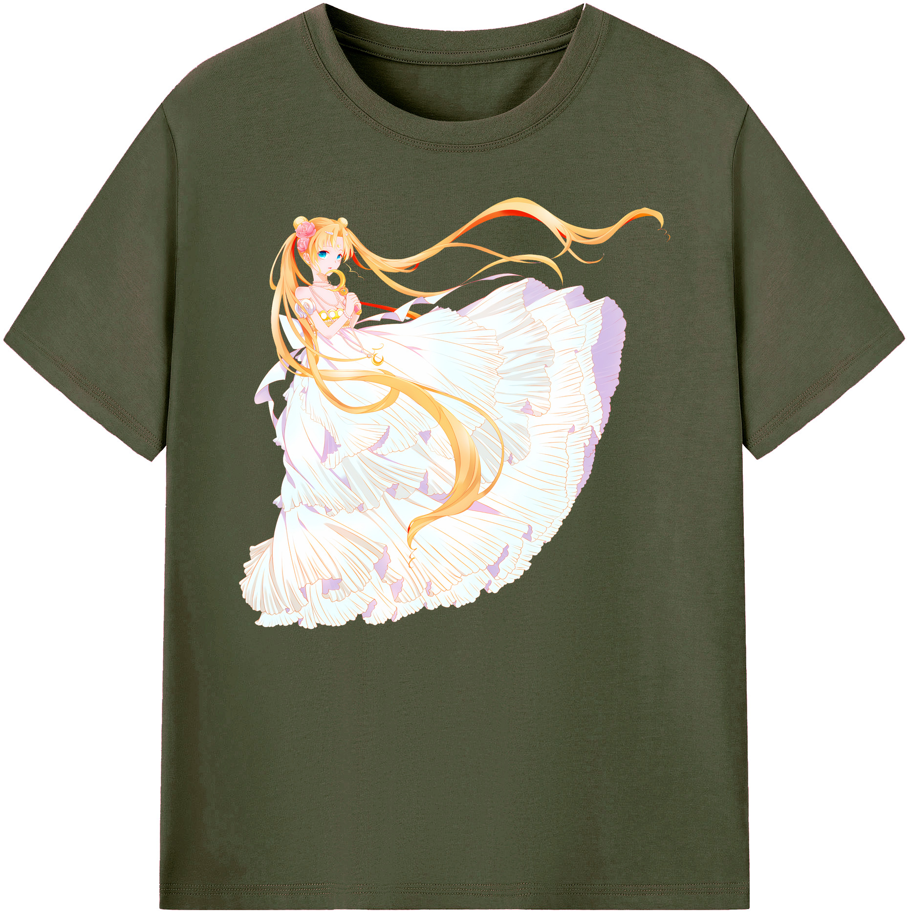 （画像用） 美少女戦士セーラームーン 愛野 美奈子 あいの みなこ Sailor Moon Aino Minako 綿100％ メンズ半袖Tシャツ｜肌触りやわらか＆通気性
